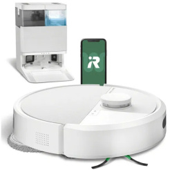 Robotický vysávač s mopom iRobot Roomba Plus 405 Combo + AutoWash dock - white