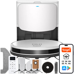 Robotický vysávač a mop 2v1 TESLA RoboStar iQ400 Plus - biely