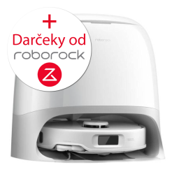 Robotický vysávač s mopom Roborock Qrevo Curv 5A1 - biely + darčeky Roborock