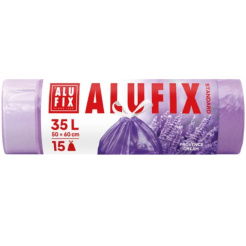 Vložky do koša s objemom 35 l so sťahovacou páskou s vôňou levandule