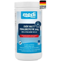 mediPOOL CHLÓR tablety s pomalým rozpúšťaním 200 g, 1,0 kg