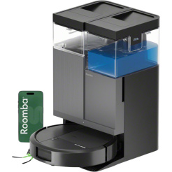 Robotický vysávač s mopom iRobot Roomba Plus 415 Combo + dokovacia stanica AutoWash – čierna