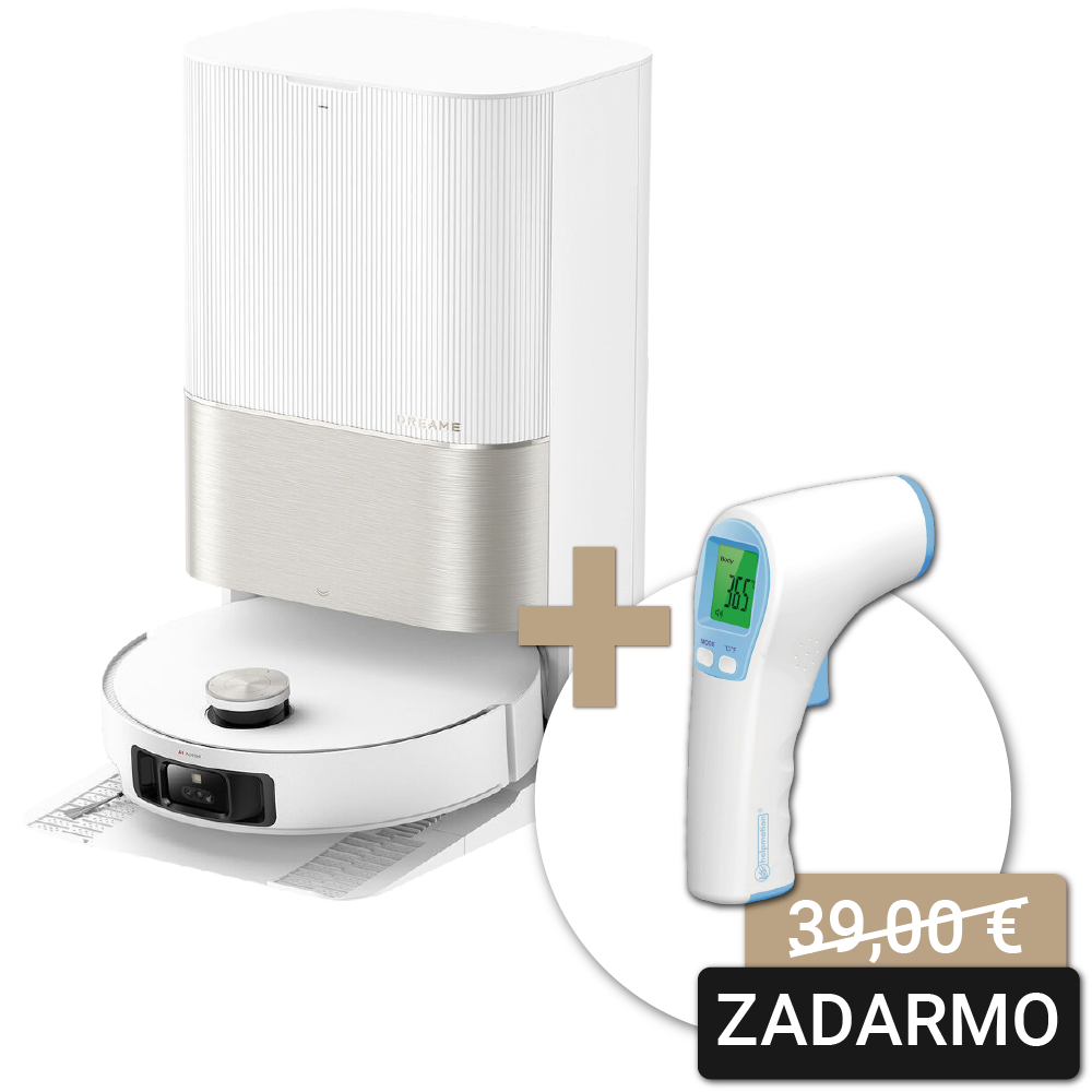 Robotický vysávač s mopom Dreame X50 Ultra Complete - biely + bezkontaktný teplomer Robotický vysávač s mopom Dreame X50 Ultra Complete - biely + bezkontaktný teplomer