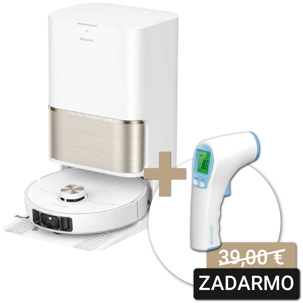 Robotický vysávač s mopom Dreame L50s Pro Ultra - biely + bezkontaktný teplomer Robotický vysávač s mopom Dreame L50s Pro Ultra - biely + bezkontaktný teplomer