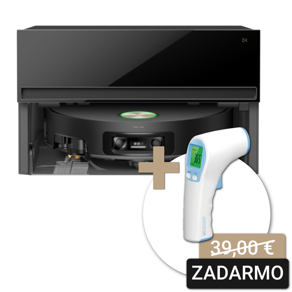 Robotický vysávač s mopom Dreame X60 Pro Master – čierna + bezkontaktný teplomer Robotický vysávač s mopom Dreame X60 Pro Master – čierna + bezkontaktný teplomer