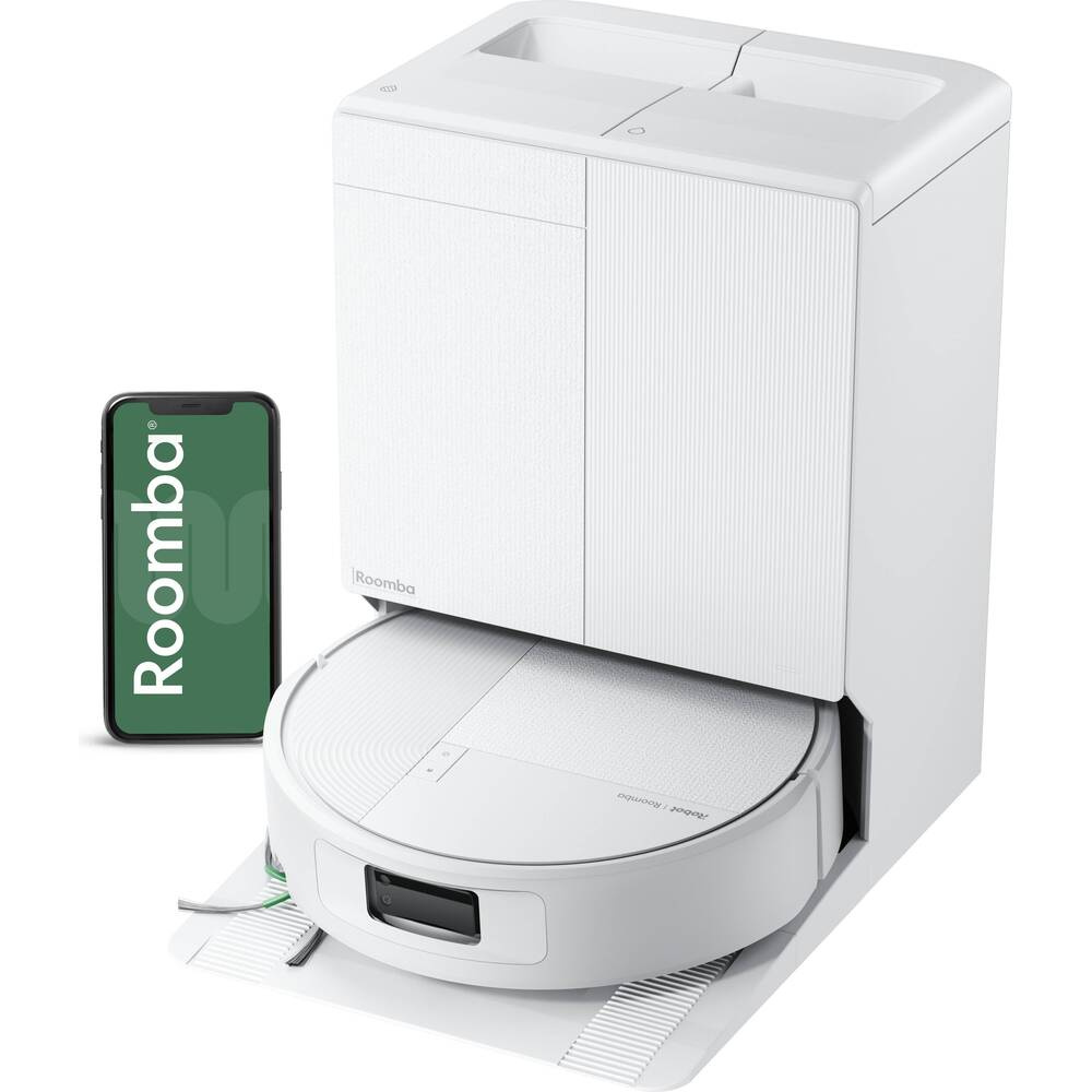 Robotický vysávač s mopom iRobot Roomba Plus 675 Combo + dokovacia stanica AutoWash – biela Robotický vysávač s mopom iRobot Roomba Plus 675 Combo + dokovacia stanica AutoWash – biela