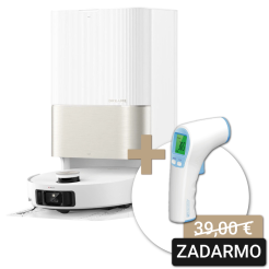 Robotický vysávač s mopom Dreame X50 Ultra - biely + bezkontaktný teplomer