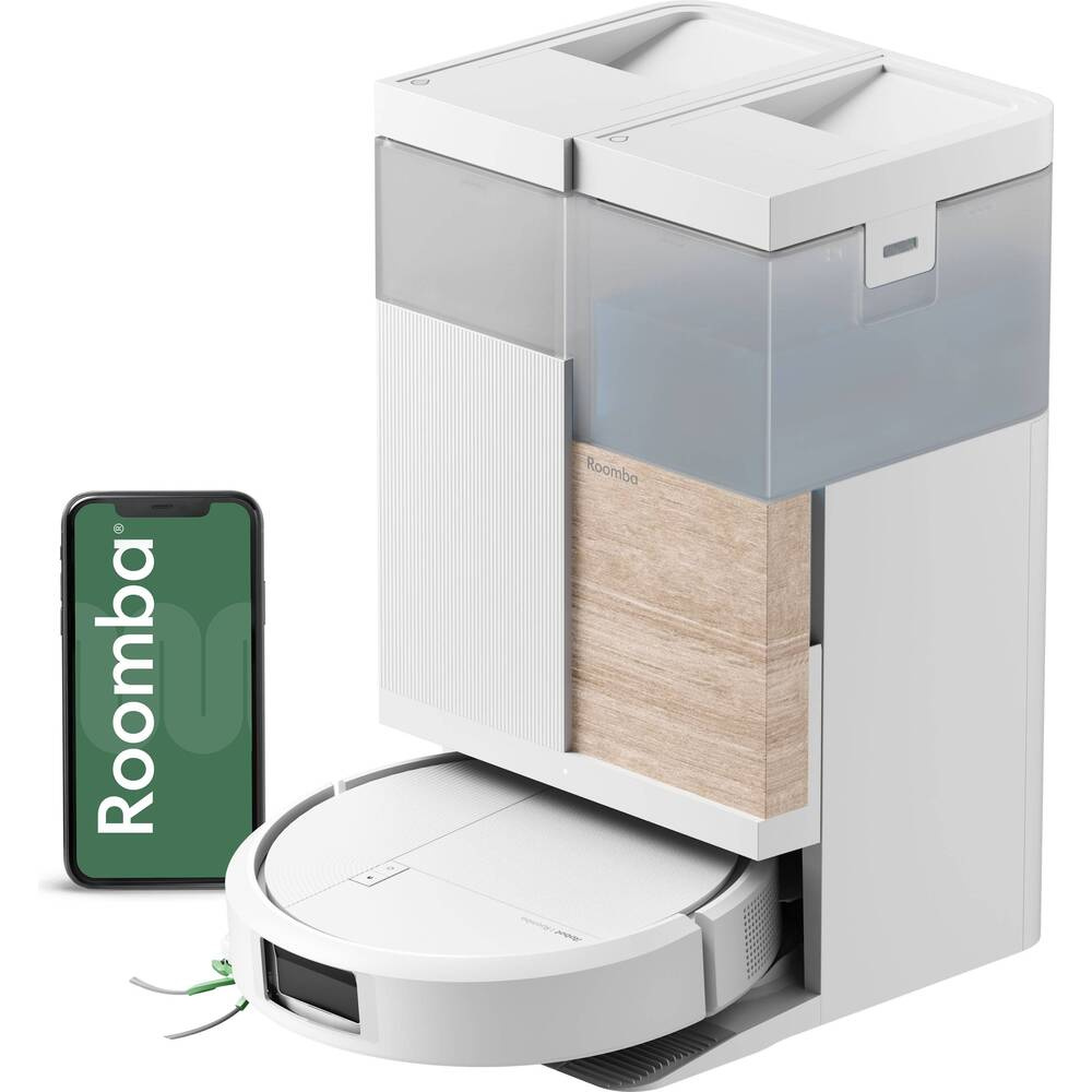 Robotický vysávač s mopom iRobot Roomba Plus 575 Combo + dokovacia stanica AutoWash – biela Robotický vysávač s mopom iRobot Roomba Plus 575 Combo + dokovacia stanica AutoWash – biela