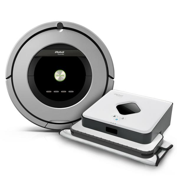 Set iRobot Roomba 886 + Braava 390t