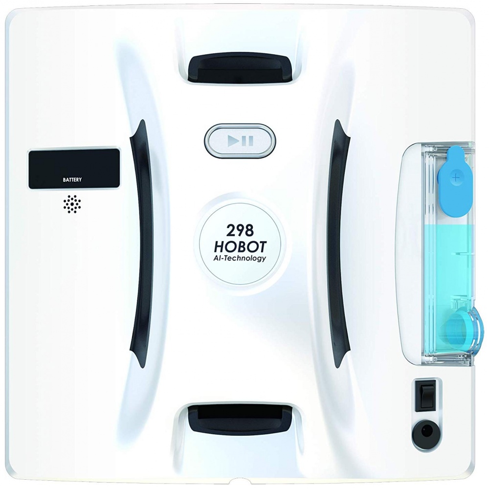 Hobot 298 - Zánovný - Robotický čistič okien.



	AI-technology S2.1 a GYRO senzor
	Lineárne čistenie, 2 laserové senzory
	Na akúkoľvek hrúbku skla
	Systém Single-Side-Cleaning
	Zásobník na vodu s ultrasonickou tryskou
	Automatické a manuálne čistenie
	UPS záložná batéria
	Detekcia rámov okien a skiel
	Pracuje vo zvislej polohe
	Čistí aj bezrámové plochy
	Rýchlosť čistenia 1 m² za 144 sekúnd
	Vhodný na stredne veľké a väčšie okná
	Ovládanie telefónom





Hobot 298 je unikátny robotický čistič okien vybavený vstavaným zásobníkom na vodu.

Videopredstavenie robotického čističa okien Hobot 298:



Hobot 298 - Kľúčové vlastnosti

Revolučné čistenie okien a skiel
Robotický čistič Hobot 298 jednoducho umiestnite na čistený povrch skla, okná, zrkadlá, výlohy, sklenené dvere, vstavané skrine a jednoducho ho zapnete jedným tlačidlom.

Rýchle čistenie okien a skiel bez námahy
HOBOT 298 využíva unikátny systém lineárneho pohybu, pri ktorom sklo precízne čistí.



Zásobník na vodu s ultrasonickou tryskou
Hobot 298 zvlhčuje čistený povrch destilovanou vodou či prípravkom HOBOT pomocou ultrazvukovej trysky.



AI-Technology S2.1 a laserové senzory
HOBOT 298 je vybavený GYRO senzorom, dvomi laserovými senzormi a navigačným systémom s AI-Techonology S2.1, ktoré kontrolujú pohyb robota po čistenom povrchu podobne ako autopilot.



Single-Side-Cleaning všestranný